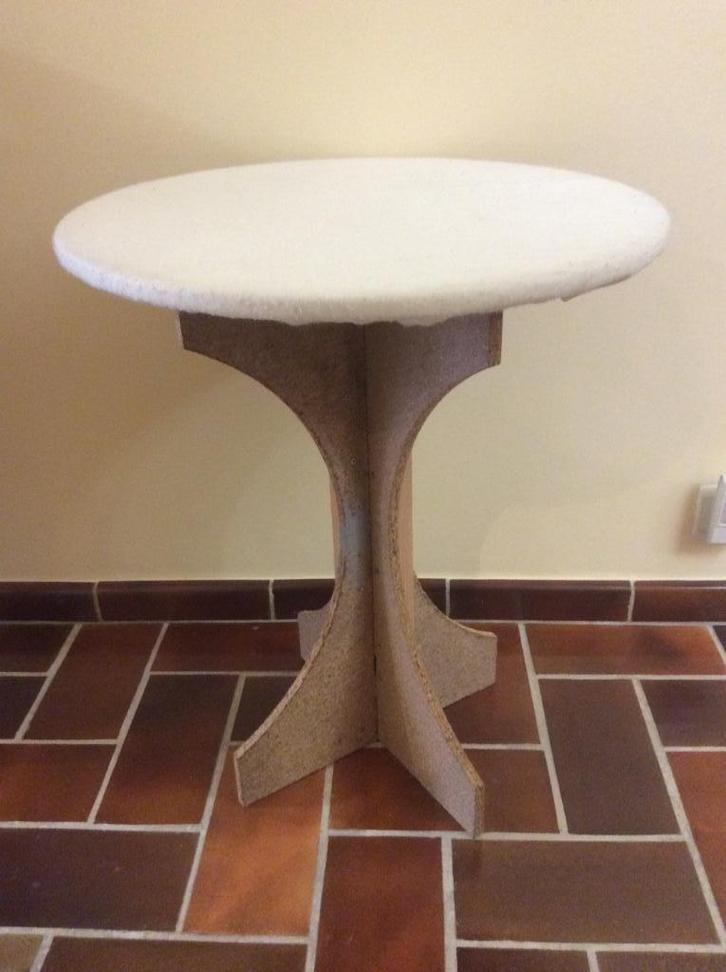 Ronde bijzettafeltjes, Huis en Inrichting, Tafels | Bijzettafels, Zo goed als nieuw, Ophalen