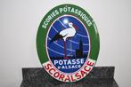 SCORIES POTASSE D'ALSACE. ANCIENNE PLAQUE EMAILLEE BOMBEE, Enlèvement ou Envoi