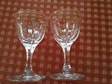 2 verres Val Saint Lambert  impeccables - Héritage beschikbaar voor biedingen
