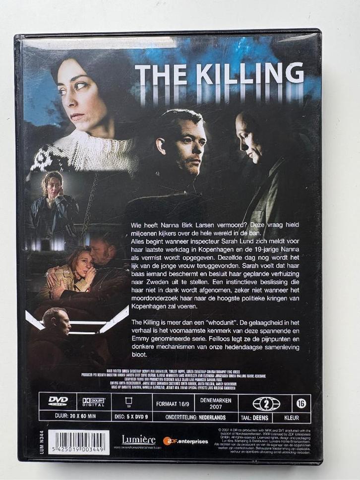 The killing DVD-box, Cd's en Dvd's, Dvd's | Thrillers en Misdaad, Gebruikt, Actiethriller, Boxset, Vanaf 16 jaar, Ophalen