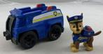 Figurine Paw Patrol Chase Patrol Cruiser avec voiture de pol, Utilisé, Enlèvement ou Envoi