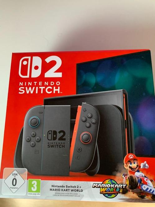 Nintendo Switch 2 Mario Kart World Bundel nieuw met bon, Games en Spelcomputers, Spelcomputers | Nintendo Switch, Nieuw, Ophalen of Verzenden