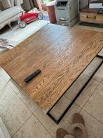 Salontafel industriel hout, Maison & Meubles, Tables | Tables de salon, Comme neuf, Métal, 100 à 150 cm, 100 à 150 cm