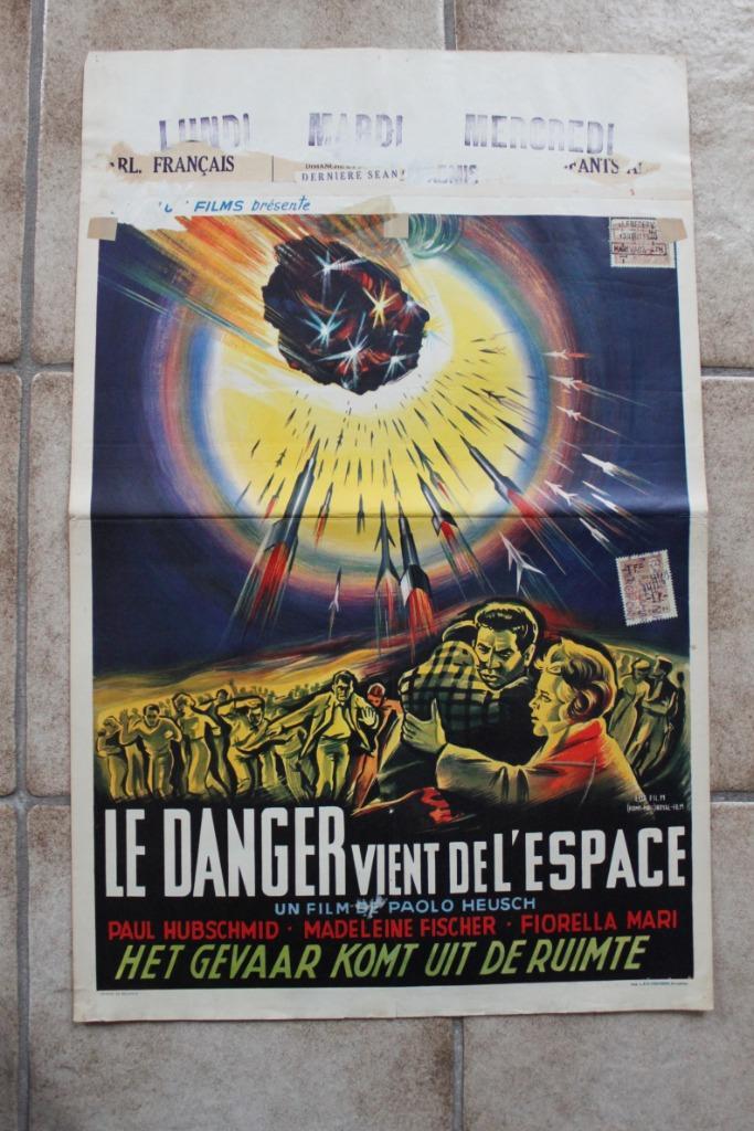 filmaffiche The Day The Sky Exploded 1958 filmposter, Verzamelen, Posters, Zo goed als nieuw, Film en Tv, A1 t/m A3, Rechthoekig Staand