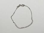 Sterling zilveren armband met zirkonia 17 cm, Met kristal, Nieuw, Ophalen of Verzenden, Zilver