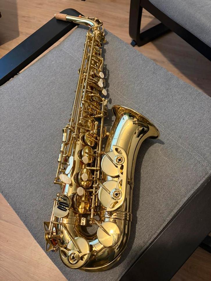 Sax alto incl enkele rietjes, Muziek en Instrumenten, Blaasinstrumenten | Saxofoons, Zo goed als nieuw, Ophalen