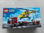 Lego city rescue helicopter transport 60343 sealed nieuw, Nieuw, Complete set, Ophalen of Verzenden, Lego