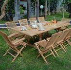 Tuinset  inclusief 6 stoelen! Promotie 🔥 !! 50% korting, Ophalen, Nieuw, Teakhout, Tuinset