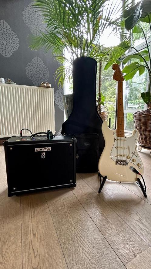 Fender Stratocaster Jimi Hendrix + Versterker, Muziek en Instrumenten, Snaarinstrumenten | Gitaren | Elektrisch, Nieuw, Solid body