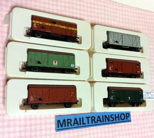 LILIPUT H0 - 1 x Set van 6 Belgische goederenwagens/Set de 4, Hobby en Vrije tijd, Modeltreinen | H0, Gebruikt, Wagon, Gelijkstroom of Wisselstroom