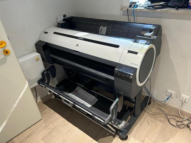 Imprimante A0 Canon IPF750, Computers en Software, Printers, Gebruikt, Printer, Inkjetprinter, Kleur printen, Ophalen