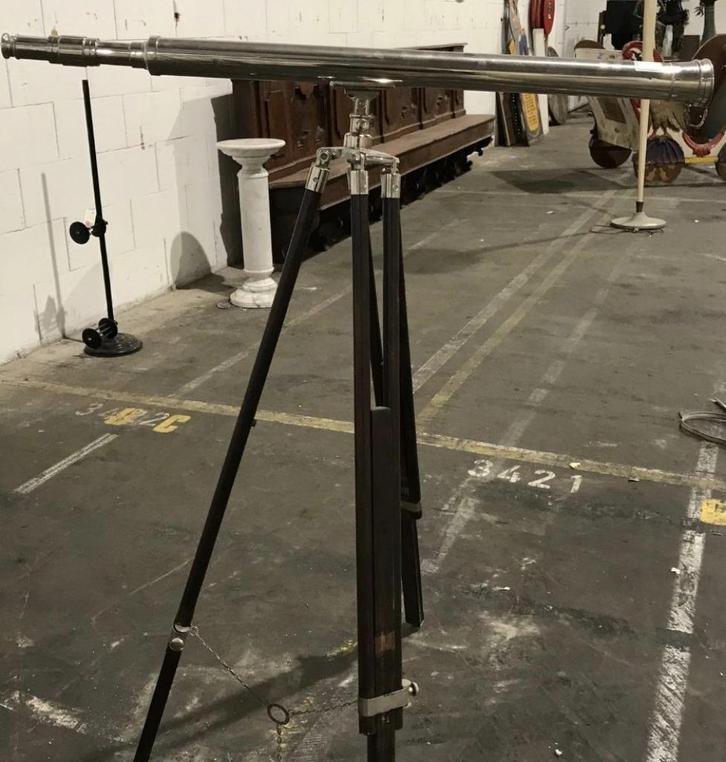 Antieke Nautische Telescoop op Statief - Stijlvol en Elegant, Audio, Tv en Foto, Optische apparatuur | Telescopen, Gebruikt, Lenzentelescoop (refractor)