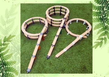 Piliers en spirale de trains en bois (Ikea, Brio, Lidl, Play, Enlèvement ou Envoi, Neuf, Jouet à Pousser ou Tirer
