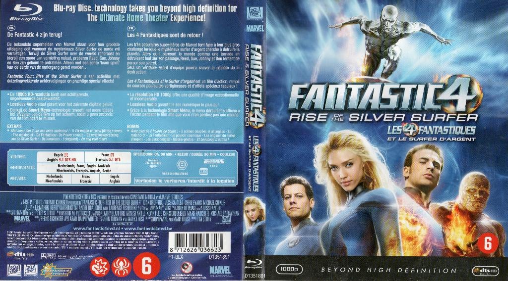 les 4 fantastiques et le surfer d’argent (blu-ray) neuf, CD & DVD, Blu-ray, Comme neuf, Action, Enlèvement ou Envoi