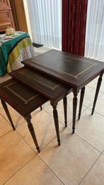 set van 3 elegante franse bijzettafeltjes, Huis en Inrichting, Ophalen, Gebruikt, Frans, Rechthoekig