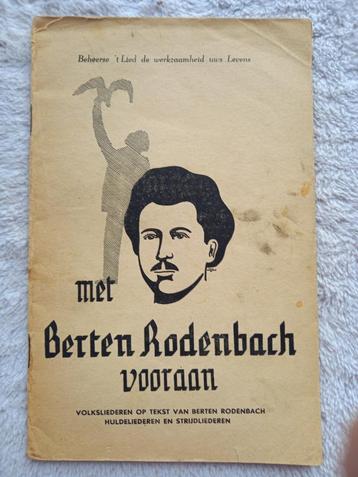 Met Berten Rodenbach vooraan liedboek beschikbaar voor biedingen