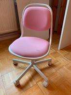 Chaise bureau enfant rose IKEA Orfjall, Enlèvement, Utilisé, Chaise de table, Coulissant