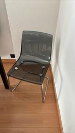 4 grijze - ijzeren stoelen ikea Tobias, Ophalen, Gebruikt, Vier, Grijs