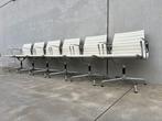 Vitra Eames EA107 wit lederen vergaderstoelen, 6x, Huis en Inrichting, Bureaustoelen, Verzenden, Zo goed als nieuw, Wit, Bureaustoel