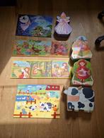 Puzzelpakket Djeco 3/4 jaar van 60€, Ophalen, 10 tot 50 stukjes, Gebruikt, 2 tot 4 jaar