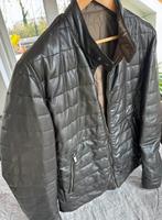 Veste en cuir marron réversible Massimo Dutti, Kleding | Heren, Jassen | Winter, Ophalen of Verzenden, Zo goed als nieuw