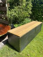 Cortenstaal tuinbank, of alu., Tuin en Terras, Ophalen of Verzenden, Nieuw, Metaal