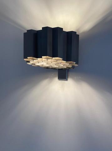 Vintage Design Retro Wandlamp Modernist Jules Wabbes 50s beschikbaar voor biedingen