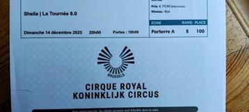 SHEILA-concert in het Cirque Royal op 14 december 2025 beschikbaar voor biedingen