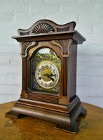 Junghans Art Nouveau klok - werkende staat met sleutel!, Antiek en Kunst, Ophalen of Verzenden