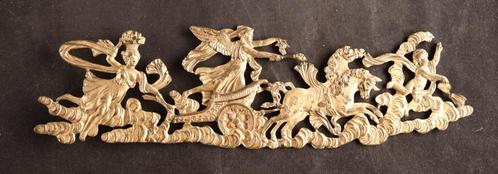 Verguld antiek bronzen sierornament, Antiek en Kunst, Antiek | Brons en Koper, Brons, Ophalen of Verzenden