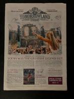 Tomorrowland Today Krant Weekend Edition 2019, Enlèvement ou Envoi, Journal