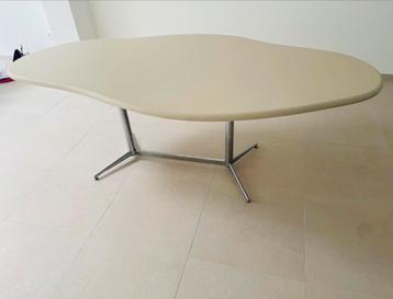 table à manger meublée en wabi sabi organic beige mortex, Enlèvement, Utilisé