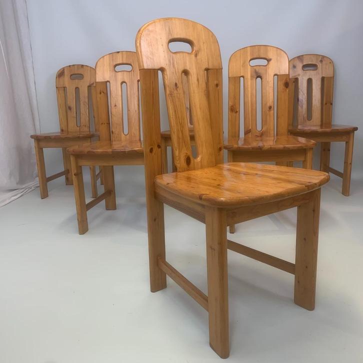 Set Effezeta eetkamerstoelen, Antiek en Kunst, Antiek | Meubels | Stoelen en Sofa's, Ophalen of Verzenden