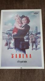 Poster Sabena, Comme neuf, Enlèvement ou Envoi