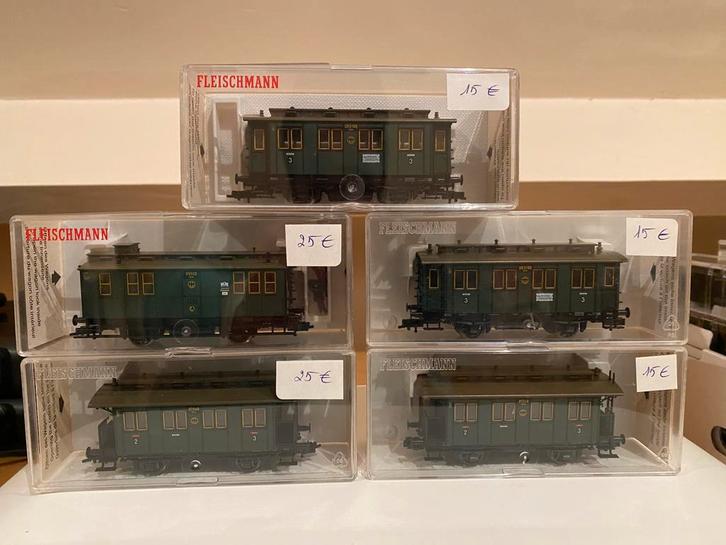 Fleischmann treinwagons HO, Hobby en Vrije tijd, Modeltreinen | H0, Fleischmann, Ophalen