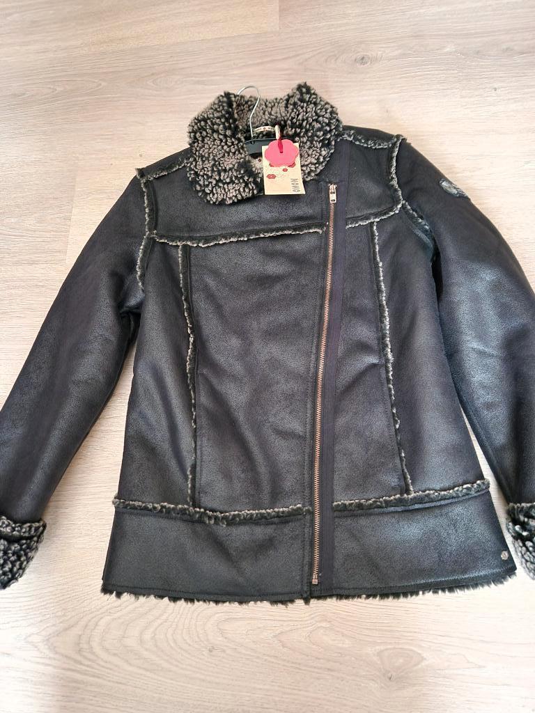 Nono dikke warme meisjesjas maat 158, Kinderen en Baby's, Kinderkleding | Maat 158, Nieuw, Jas, Ophalen of Verzenden