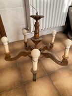 Luster, Huis en Inrichting, Lampen | Kroonluchters, Ophalen, Hout