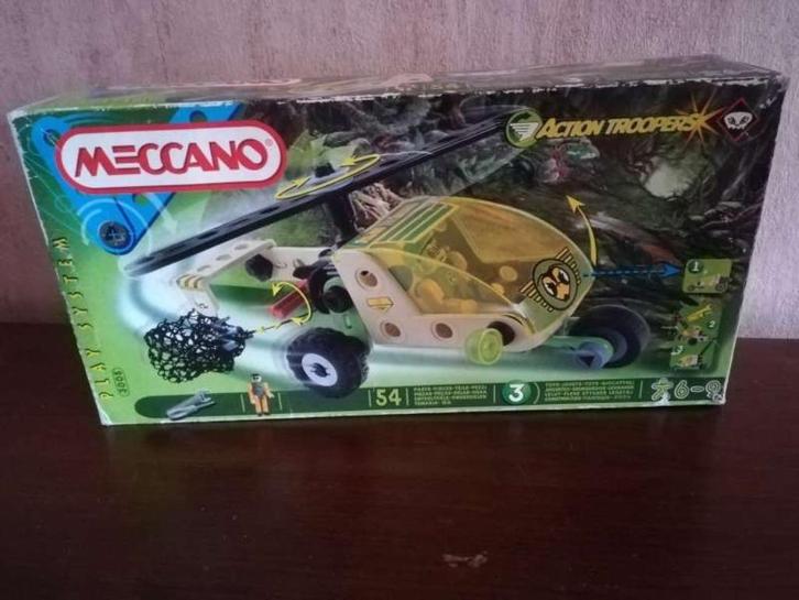 Meccano Action Troopers helikopter, Kinderen en Baby's, Speelgoed | Educatief en Creatief, Zo goed als nieuw, Bouwen, Ophalen of Verzenden