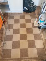 Vierkant vloerkleed bruin/beige, Ophalen, Zo goed als nieuw