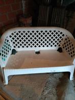 Tuinbank PVC wit Nieuw!, Tuin en Terras, Ophalen