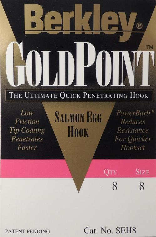 ② Berkley GoldPoint Salmon Egg Hooks — Pêche à la ligne