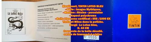 2011-Potiche Tintin 44 cm Moulinsart, porcelaine LIMOGES, Collections, Personnages de BD, Neuf, Statue ou Figurine, Tintin, Enlèvement