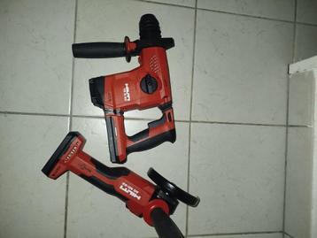 Perforateur Hilti TE 6-A22 et meuleuse d'angle sans fil Hilt, Enlèvement, Comme neuf