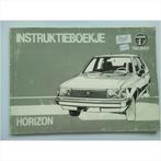 Talbot Horizon Instructieboekje 1982 #1 Nederlands, Enlèvement ou Envoi
