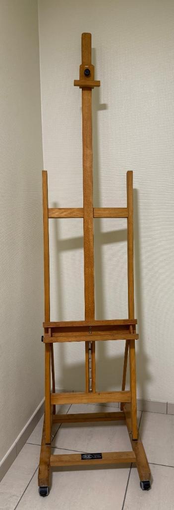 Schildersezel / atelierezel + 6 nieuwe canvasdoeken beschikbaar voor biedingen