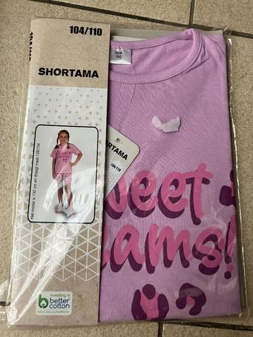 Nieuwe Shortama ' Sweet dreams ' maat 104 / 110 beschikbaar voor biedingen