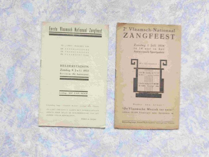 Vlaanderen Zangfeest 1933 Verbond Staf De Clercq 1934 Leeuw, Boeken, Politiek en Maatschappij, Zo goed als nieuw, Maatschappij en Samenleving