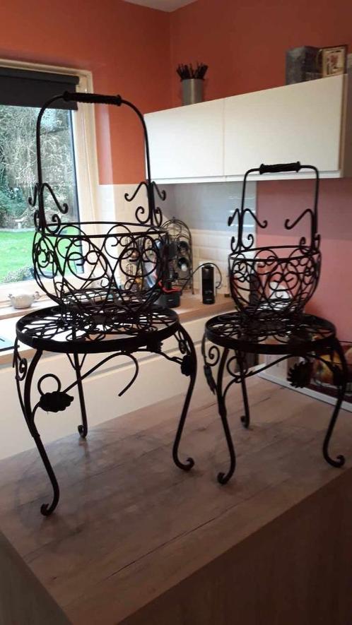 Déco 2 panniers métal, Antiek en Kunst, Antiek | Zilver en Goud, Ophalen