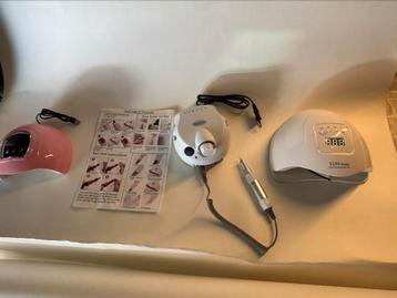 Complete nagelset incl. lamp, drill & accessoires (nieuw/ beschikbaar voor biedingen