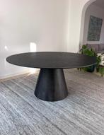 Zwarte ronde tafel, Huis en Inrichting, Tafels | Eettafels, Ophalen